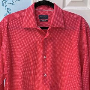Gem Malki Modern Fit Seersucker Long Sleeves 100% Cotton Men's Cool Shirt Size M